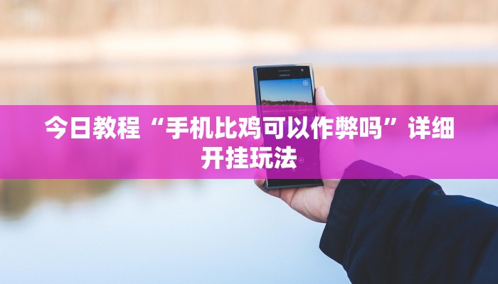 今日教程“手机比鸡可以作弊吗”详细开挂玩法 今日教程“手机比鸡可以作弊吗”详细开挂玩法