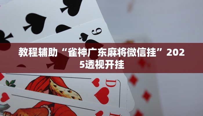 教程辅助“雀神广东麻将微信挂”2025透视开挂 教程辅助“雀神广东麻将微信挂”2025透视开挂