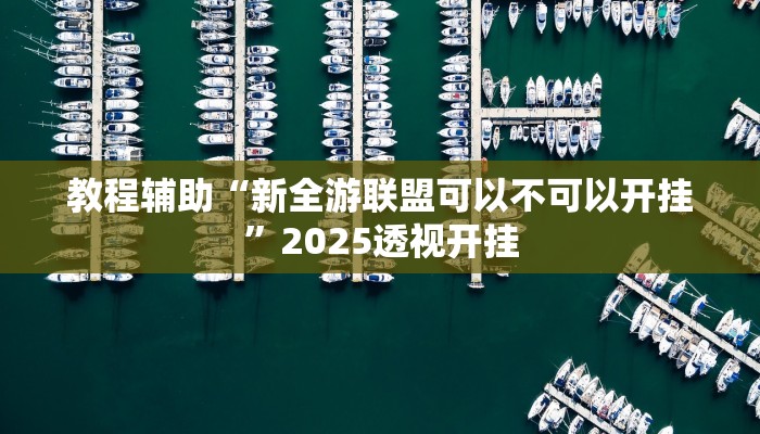 教程辅助“新全游联盟可以不可以开挂”2025透视开挂