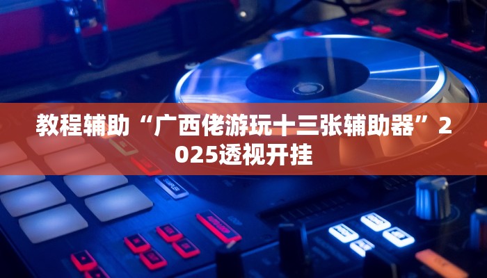 教程辅助“广西佬游玩十三张辅助器”2025透视开挂