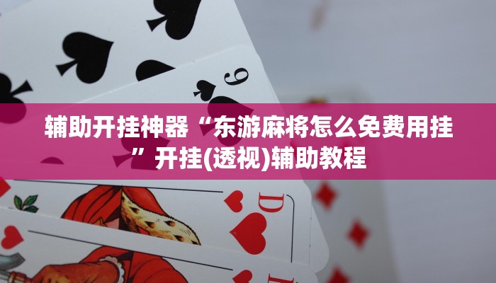 辅助开挂神器“东游麻将怎么免费用挂”开挂(透视)辅助教程