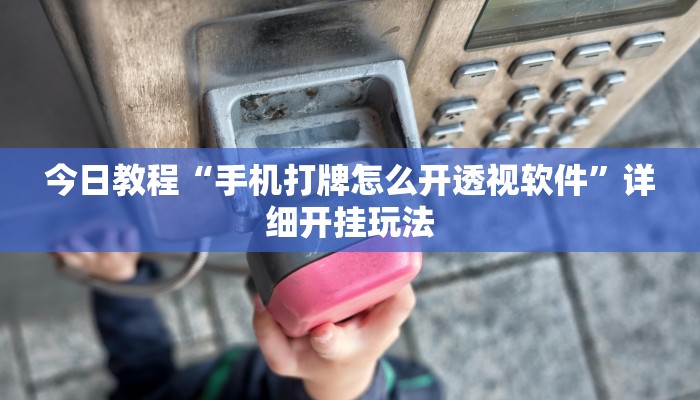 今日教程“手机打牌怎么开透视软件”详细开挂玩法