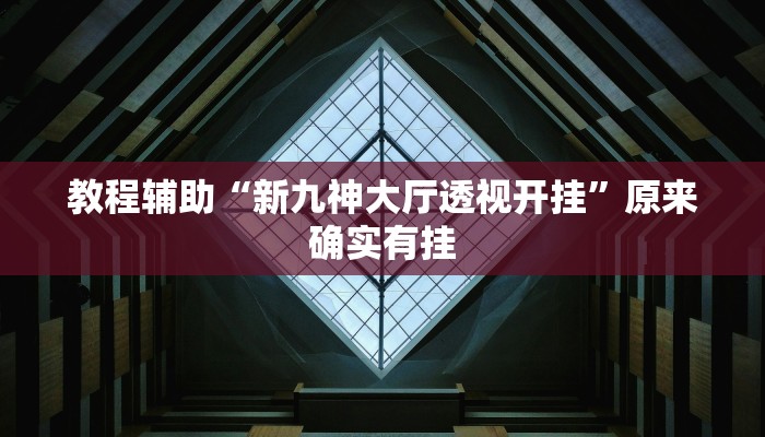 教程辅助“新九神大厅透视开挂”原来确实有挂