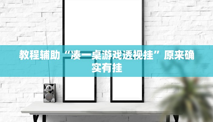 教程辅助“凑一桌游戏透视挂”原来确实有挂