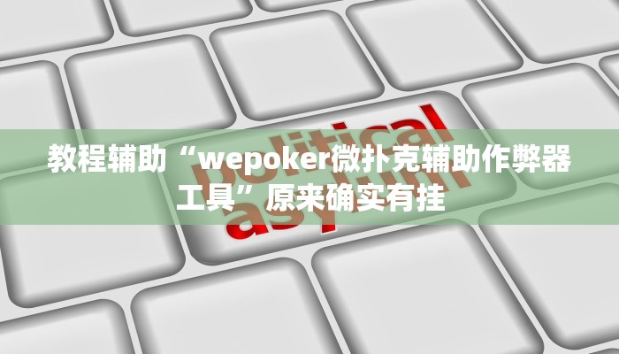 教程辅助“wepoker微扑克辅助作弊器工具”原来确实有挂