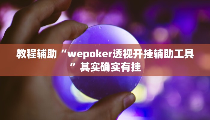 教程辅助“wepoker透视开挂辅助工具”其实确实有挂