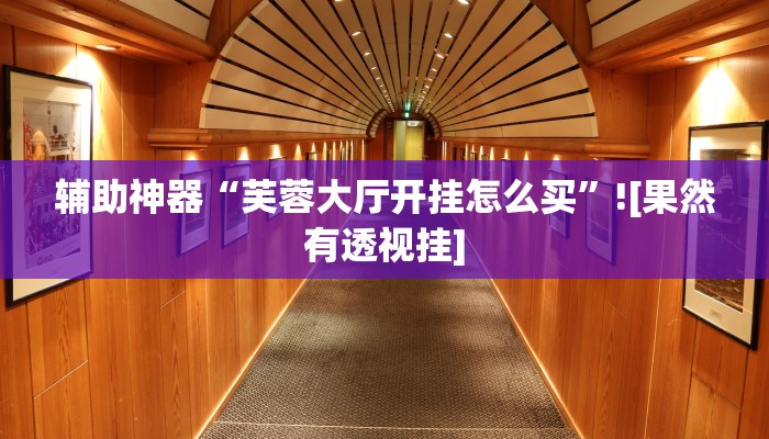 辅助神器“芙蓉大厅开挂怎么买”![果然有透视挂]