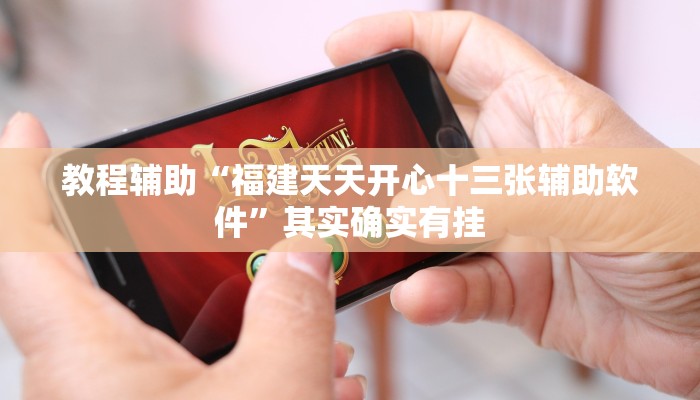 教程辅助“福建天天开心十三张辅助软件”其实确实有挂