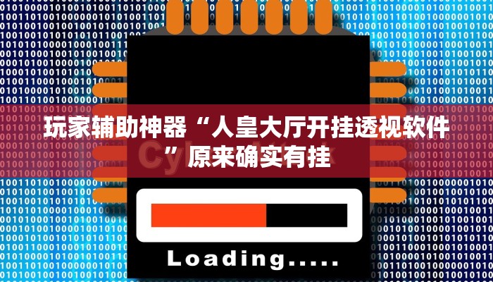 玩家辅助神器“人皇大厅开挂透视软件”原来确实有挂