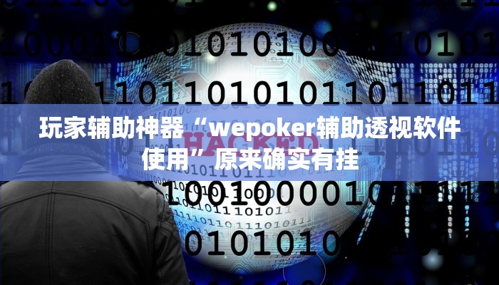玩家辅助神器“wepoker辅助透视软件使用”原来确实有挂 玩家辅助神器“wepoker辅助透视软件使用”原来确实有挂