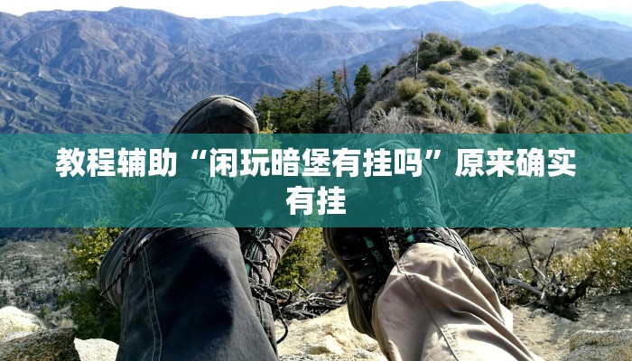 教程辅助“闲玩暗堡有挂吗”原来确实有挂