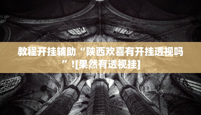 教程开挂辅助“陕西欢喜有开挂透视吗”![果然有透视挂]